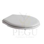 Paestum WC poti kaas Valge Kroom hinged PA001, 003,004 LM