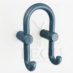 Крючок 2-ой HEWI, aqua blue голубой 55,  801.90.040.55