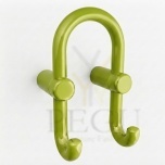 Крючок 2-ой HEWI, глянцевый apple green зелёный 74,  801.90.040.74