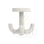Kolmik-konks d50mm HEWI 477, polyamide pure valge 99