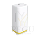 Дозатор для мыла 600ml HEWI 477 белый polyamide, рамка жёлтая 33