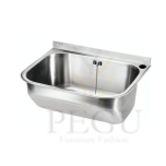 Хозяйственная раковина из нержавеющей стали Intra TempraWall50S1R 55х45 см, с отверстием для смесителя