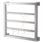 Käterätikuivati elektriline messingist 520x520mm Margaroli Quadri 811/5 kroom 