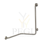 Invakäepide – kahe seina vaheline 90° nurktoetuslatt, 3 kinnituspunktiga, roostevabast terasest Mediclinics BTI090CS