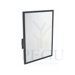 Зеркало Mediclinics EP0300B рама сталь чёрная L700 W500