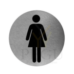 Пиктограмма "WOMEN'S", на клей, Н/Р сталь,сатин 