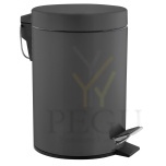 Мусорное ведро с педалью 5L сталь, чёрное