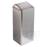 Prügikast 80L, R/V teras poleeritud isesulgev kaas Mediclinics PP0080CS