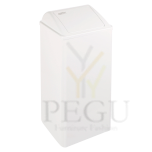 Мусорница 80L, сталь белая, с крышкой Mediclinics PP0080