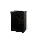 Ophardt открытая урна для мусора EBU 18 P Midnight 18L Н/Р сталь матовая чёрная RAL9005