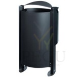 Уличная урна ARKEA 100L+3L пепельница матовый антрацит RAL7016