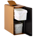 Sorteerimise prügikast  CUBATRI 2x20L must/pruun RAL8001 BIO