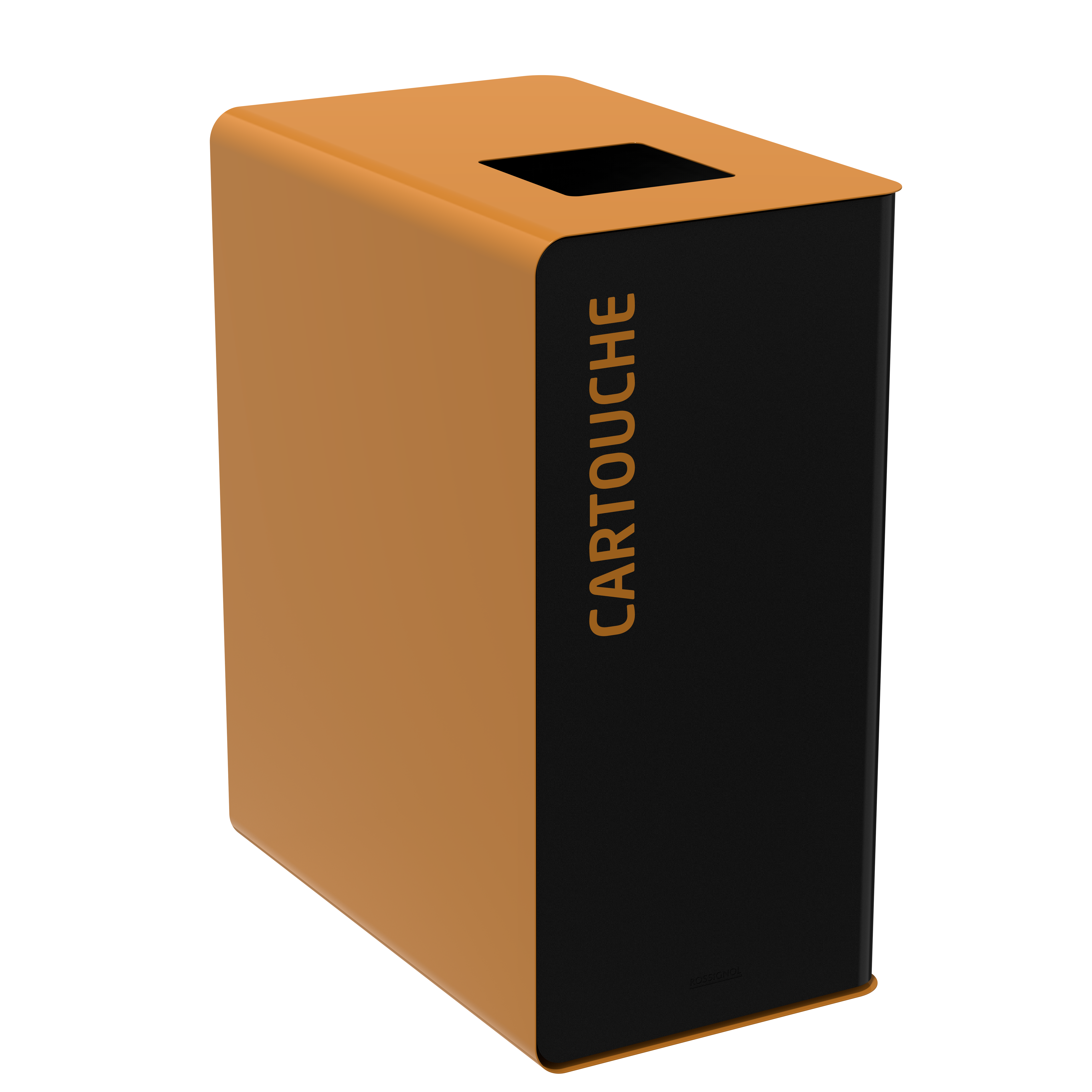 Мусорный бак для сортировки отходов CUBATRI 65L магний/коричневый RAL8001 картридж