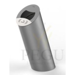 Prügikast välitingimusele PIZ Premium 85L metall hall RAL9006