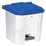 Pedaaliga prügikast Utilo Rossignol 30L valge/sinine plastik
