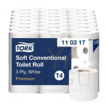 Tork Soft Conventional Premium T4 3-kihiline tavaline  rulltualettpaber, 42×34,72 m