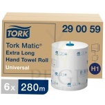 Tork Matic UNIVERSAL 280 H1, eriti pikk rullkätepaber, 6 tk ×280m 