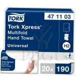 Tork 471103 Xpress Multifold (H2) UNIVERSAL  Soft Z-voltimine, lehtkätepaberrätikud pehme 20×190 tk