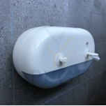 SmartOne Twin Mini WC hoidik TORK 682000 tualettpaberile dosaator valge plastik