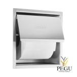 WC дозатор для туалетной бумаги, встраеваемый 1 рулон , Н/Р сталь сатин