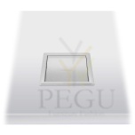 Prügikasti luuk tööpinnale, klapiga süvistatud, R/V teras poleeritud