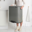 Brabantia prügikast pedaaliga 211485 Mineral Concrete Grey1.png