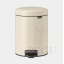 Brabantia pedaaliga prügikast NEWICON 5L Soft Beige6.png