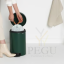 Brabantia prügikast 12L pedaaliga kaanega vaikselt sulguv Pine Green1.png