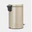 Brabantia prügikast 12L pedaaliga soft close kaaneva Metallic Gold2.png