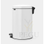 Prügikast pedaaliga Brabantia Newicon 20L metallis ämbridega Pegu2.png