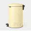 Pedaaliga prügikast Brabantia Newicon 20L Mellow Yellow kollane pegu2.png