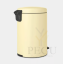 Pedaaliga prügikast Brabantia Newicon 20L Mellow Yellow kollane pegu5.png