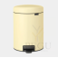 Pedaaliga prügikast Brabantia kollane 5L Mellow Yellow2.png