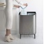 Touch bin kõrge prügikast, soft-close Brabantia BO, 2x30L Matt Steel FPP besteseller.jpg