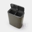 Sorteerimise prügikast 2x30 Platinum Brabantia2.jpg