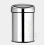 Prügikast Touch Bin Brabantia kroom poleeritud Brilliant steel1.png