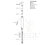 Kõrge valamusegisti Damixa Silhouet Large, harjatud pronks PVD 740138800 varuosad