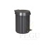 Disain-pedaalprügikast Frost Pedal Bin 3000, 3L, roostevaba teras Harjatud must N3000-BCBBCB