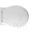 Globo Paestum WC poti kaas Vaikseltsulguv Valge Kroom hinged soft-close PA029 potiga