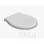 Globo Paestum WC poti kaas Vaikseltsulguv Valge Kroom hinged soft-close PA029 frontvaade