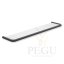 Klaasriiul roostevabast terasest raamiga HEWI Series 480, 618 mm, matt must DC