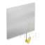 Kallutatav invapeegel nöörjuhtimisega HEWI Range 801, 599x540 mm kollane 801.01.100.18