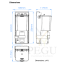 Pinnatagune automaatne sprei-desinfitseerimisseade Mediclinics AISI 304 DJSM0039A mõõdud