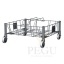 Rubbermaid Slim Jim Double Dolly prügikasti ratastega alus kahele kastile, roostevaba1.jpg