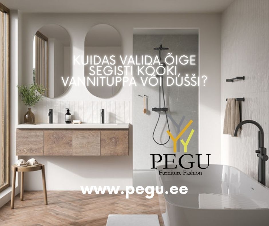 Kuidas valida segisti kööki ja vannituppa - PEGU.ee