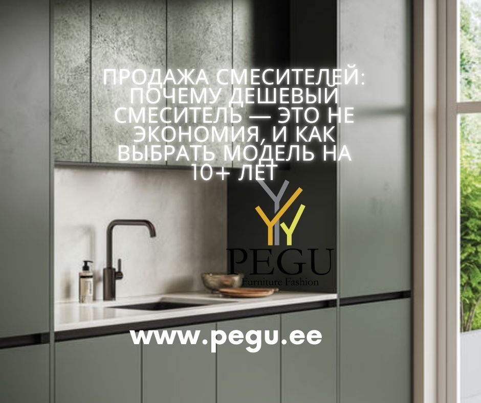 Продажа смесителей: советы эксперта PEGU как выбрать качественный смеситель для кухни и ванной