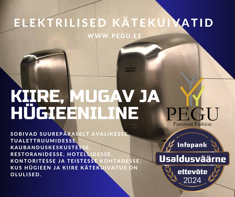 Elektrilised kätekuivatid täis valik, kõik vajadused