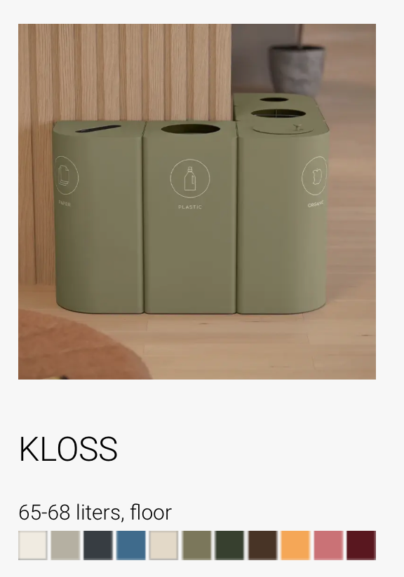 Prügikastid Kloss TreCe